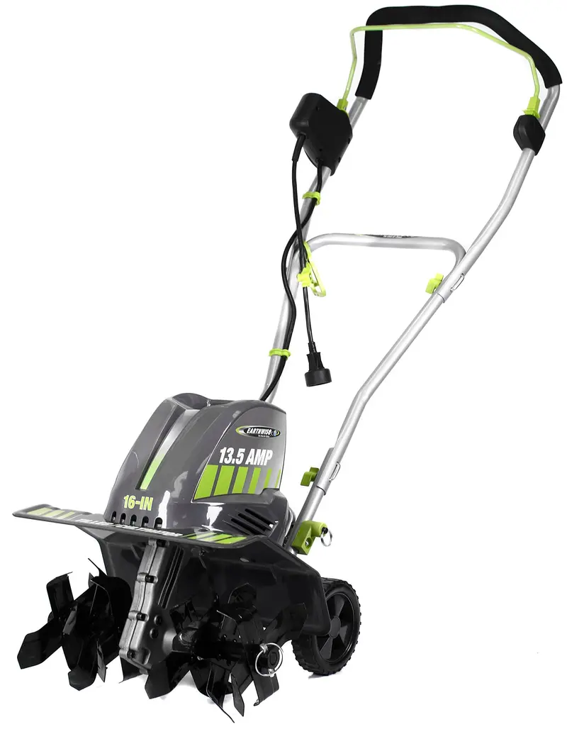 Earthwise 16-Inch 13.5A Corded Electric Tiller And Cultivator In Grey 1