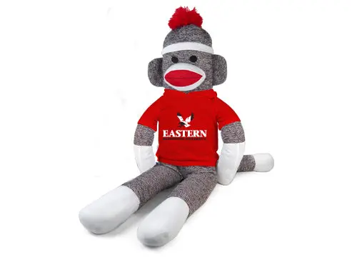 Eastern Washington University 40" Sock Monkey Plushie 1