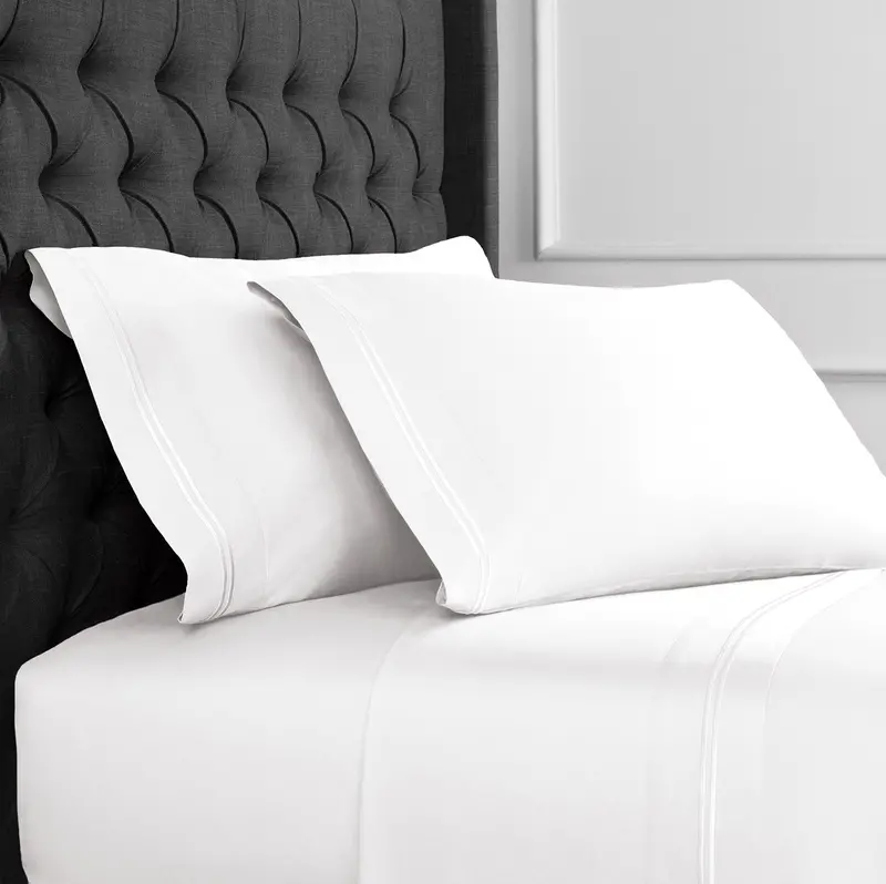 Elegant Border Stripe Embroidered Sheet Set – 600 Thread Count 1