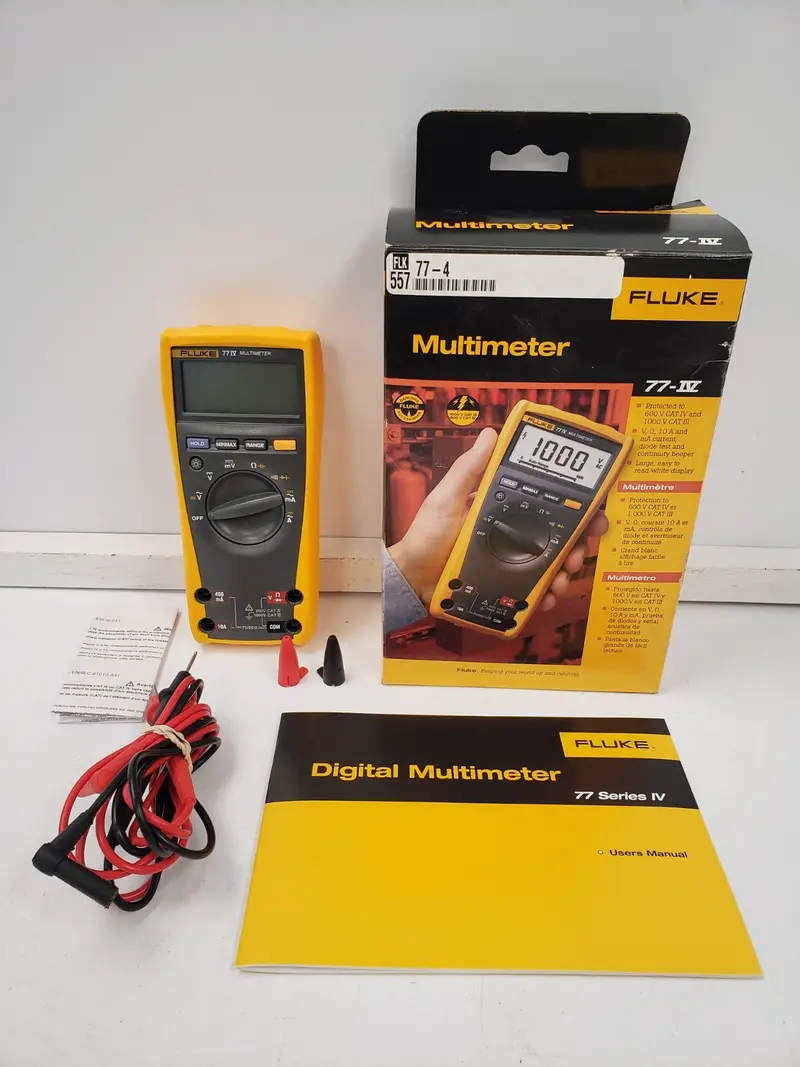 Fluke 77 Iv Digital Multimeter – True Rms Benchtop Testing Meter 1