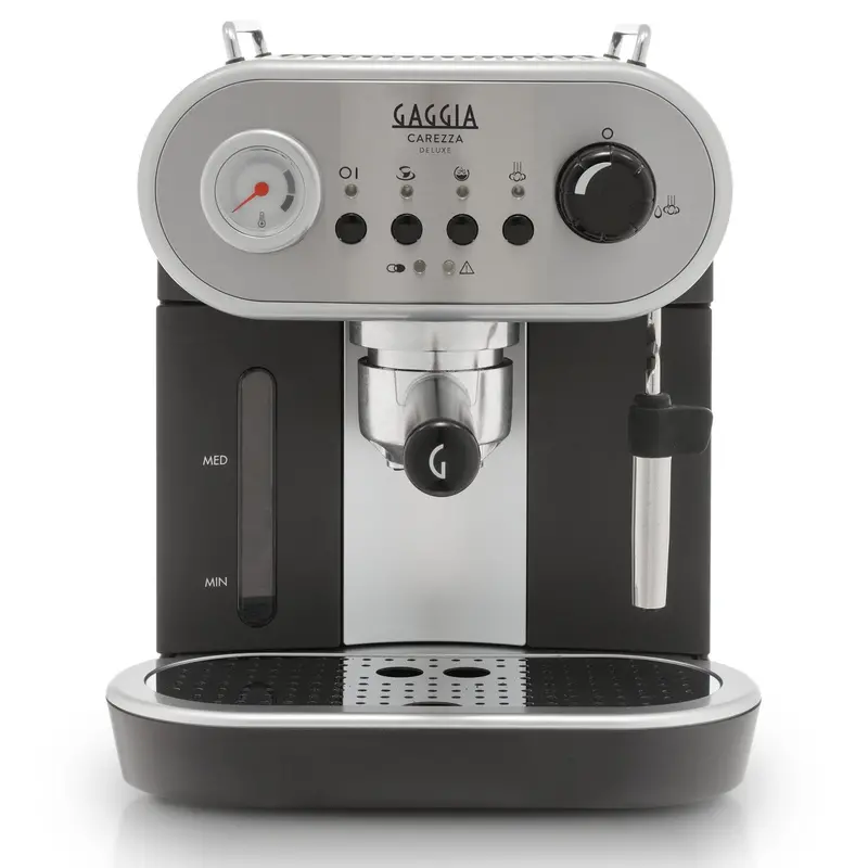 Gaggia Carezza De Luxe Ri8525/01 Espresso Machine – Premium Silver Compact Model 1