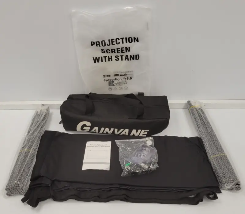 Gainvane Portable Outdoor Projection Screen – 120″ Hd Matte White, Foldable & Weather-Resistant 1