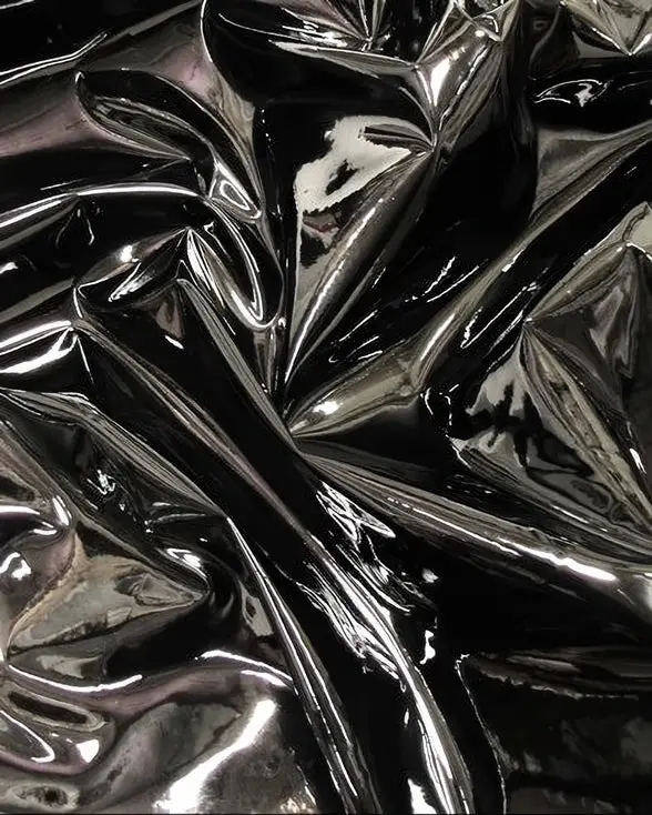 Gashe Black Mirror-Reflective Vinyl Roll – Per Yard 1