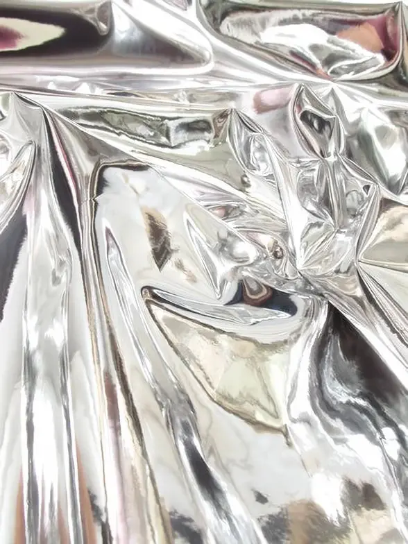 Gashe Silver Mirror-Reflective Vinyl Roll – Sold Per Yard 1