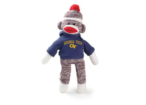Georgia Tech Sock Monkey Stuffed Plush 1