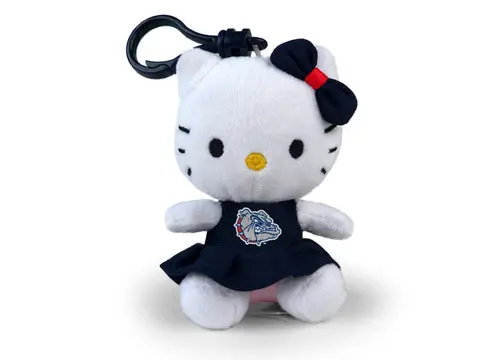 Gonzaga University Hello Kitty Keychain – 4" Zags Fan Keyring 1
