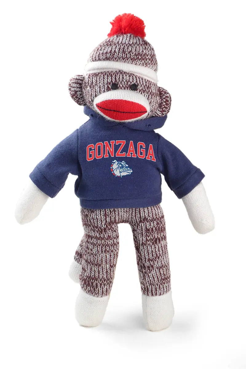 Gonzaga University Sock Monkey Pacific Northwest Plush 1