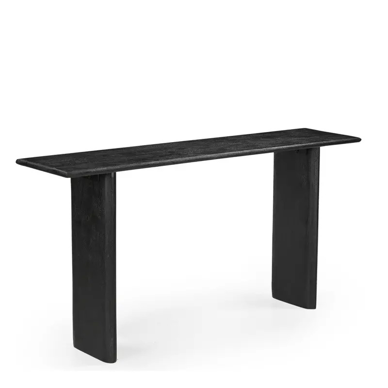 Grackle Black Solid Wood Console Table 1