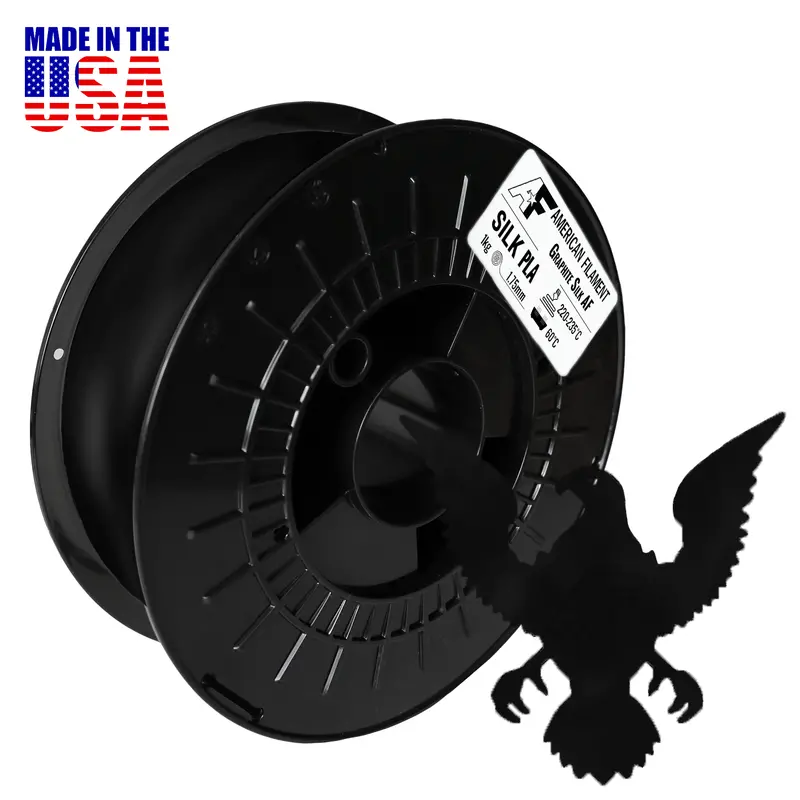 Graphite Silk Pla Filament – Matte-Sheen 3D Printing Material, 1.75 Mm, 1 Kg 1