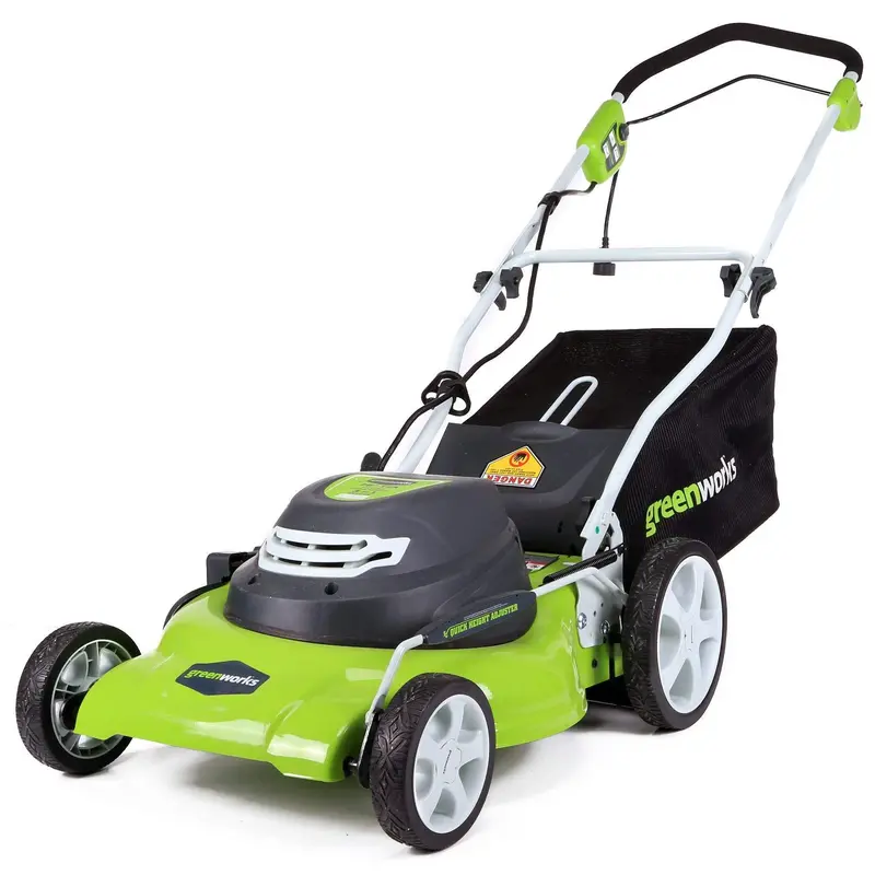 Greenworks 20-Inch 12-Amp Corded Lawn Mower — Renewed Model 25022 1