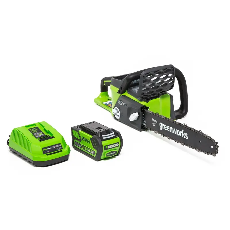 Greenworks 40V 16-Inch Cordless Chainsaw – 4.0 Ah Battery Included (Model 20312) 1