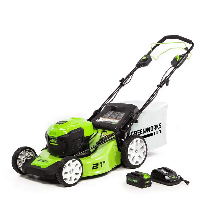 Greenworks M-210-Sp 21-Inch 40V Brushless Self-Propelled Cordless Lawn Mower (6Ah Battery + Charger) 1