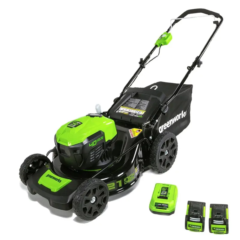 Greenworks Mo40L2512 40V 21-Inch Cordless Electric Lawn Mower – Battery & Charger Included 1