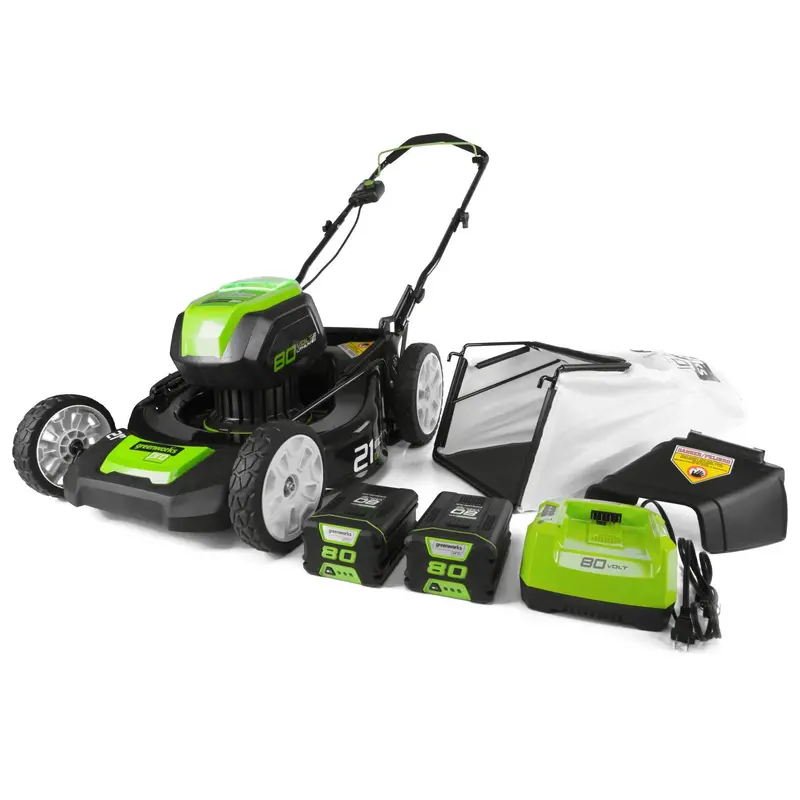 Greenworks Pro 80V 21-Inch Cordless Self-Propelled Lawn Mower – Renewed (Dual 2.0Ah Batteries Included) 1