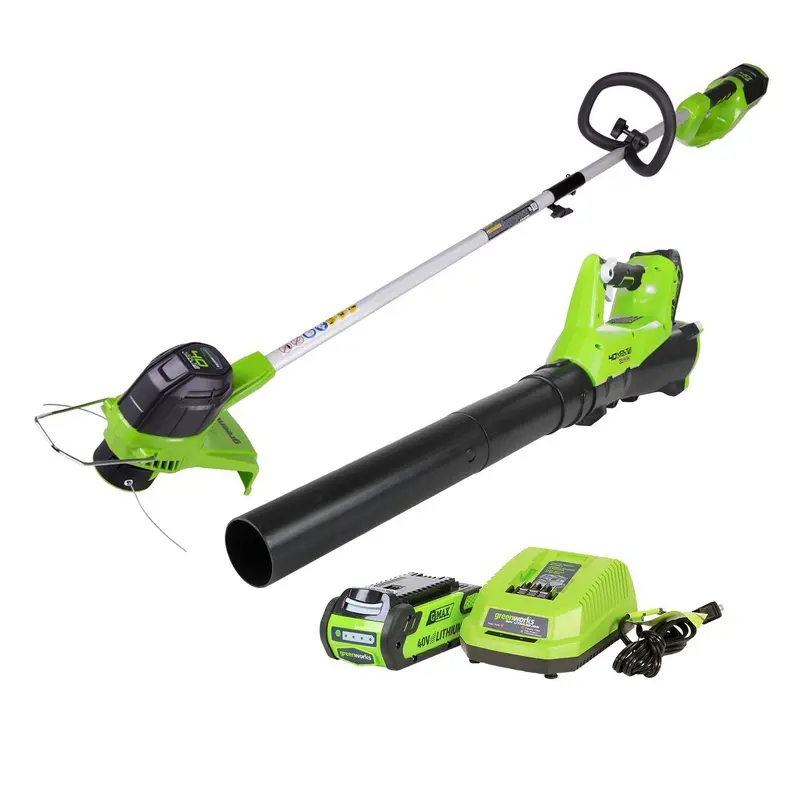 Greenworks Stba40B210 G-Max 40V Cordless Combo — String Trimmer + Blower 1