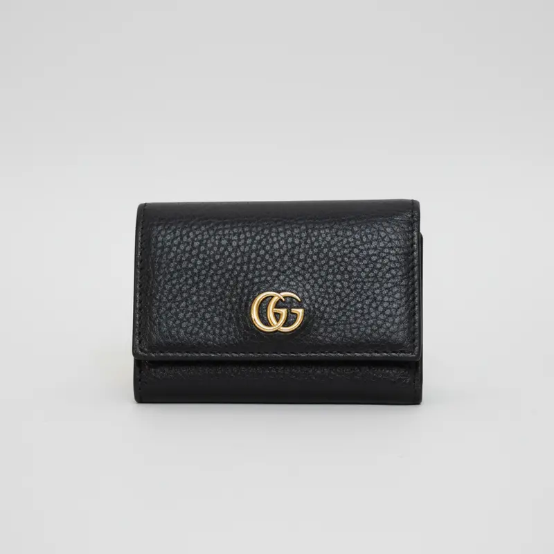 Gucci Small Black Leather Wallet – Compact Rfid-Safe Organizer (Model 644407) 1