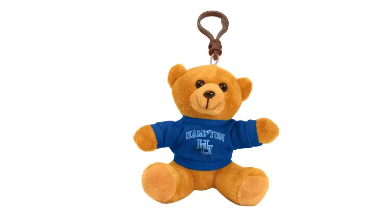 Hampton University Bear Keychain – 4-Inch Hu Mascot Keepsake 1