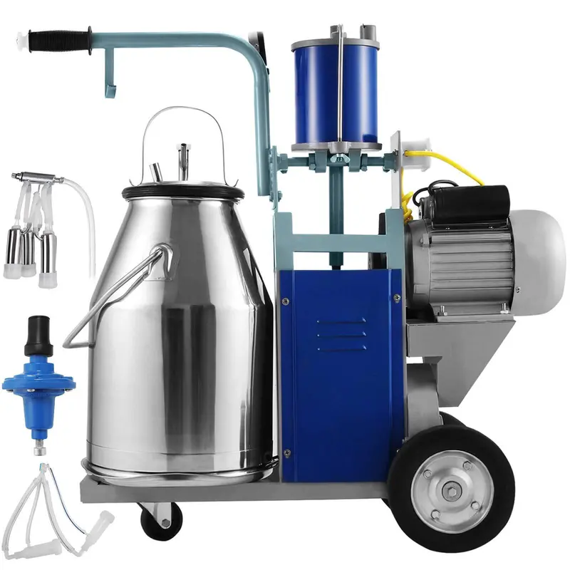 Happybuy 1440 Rpm Electric Milking Machine – 10–12 Cows/Hour, 25L 304 Stainless Steel Bucket 1