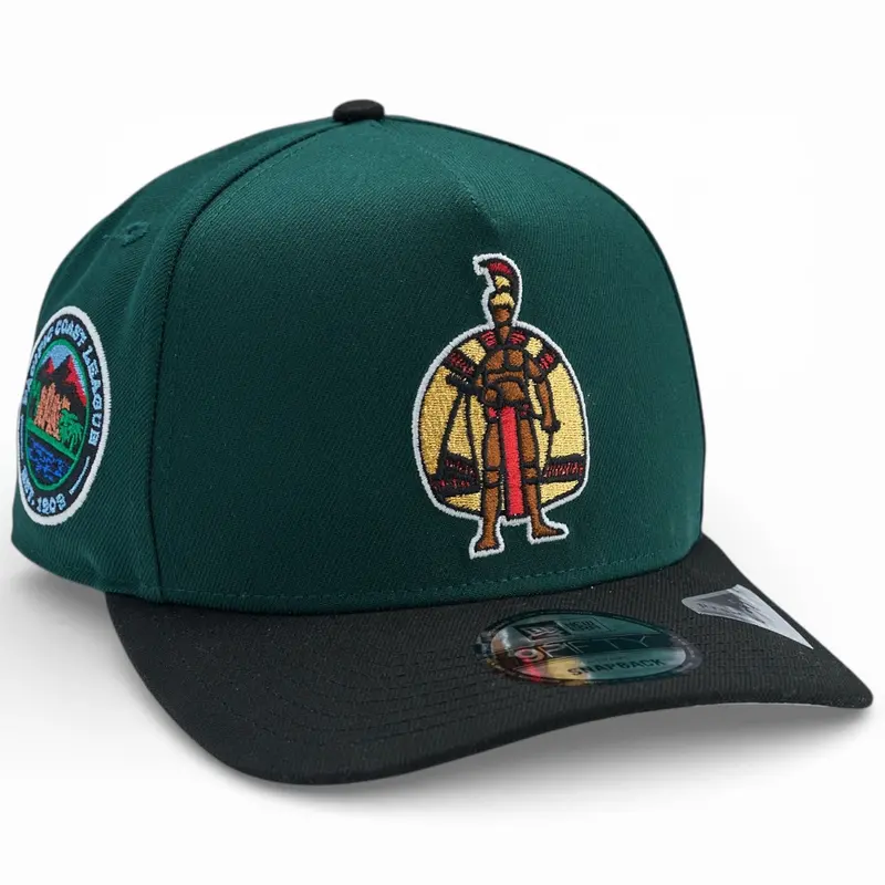 Hawaii Islanders Dark Green-And-Black A-Frame Snapback – New Era 9Fifty 1