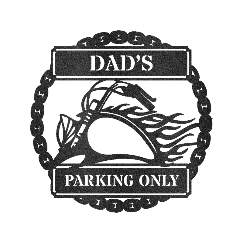 Hog Parking Plaque – Harley-Davidson Inspired Metal Sign 1