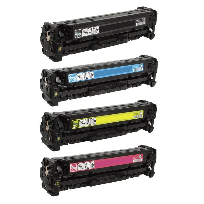 Hp 131A Remanufactured 4-Color Toner Set (Cf210A–Cf213A) For Laserjet Pro 200 Color M251, M276, And M283 Printers 1