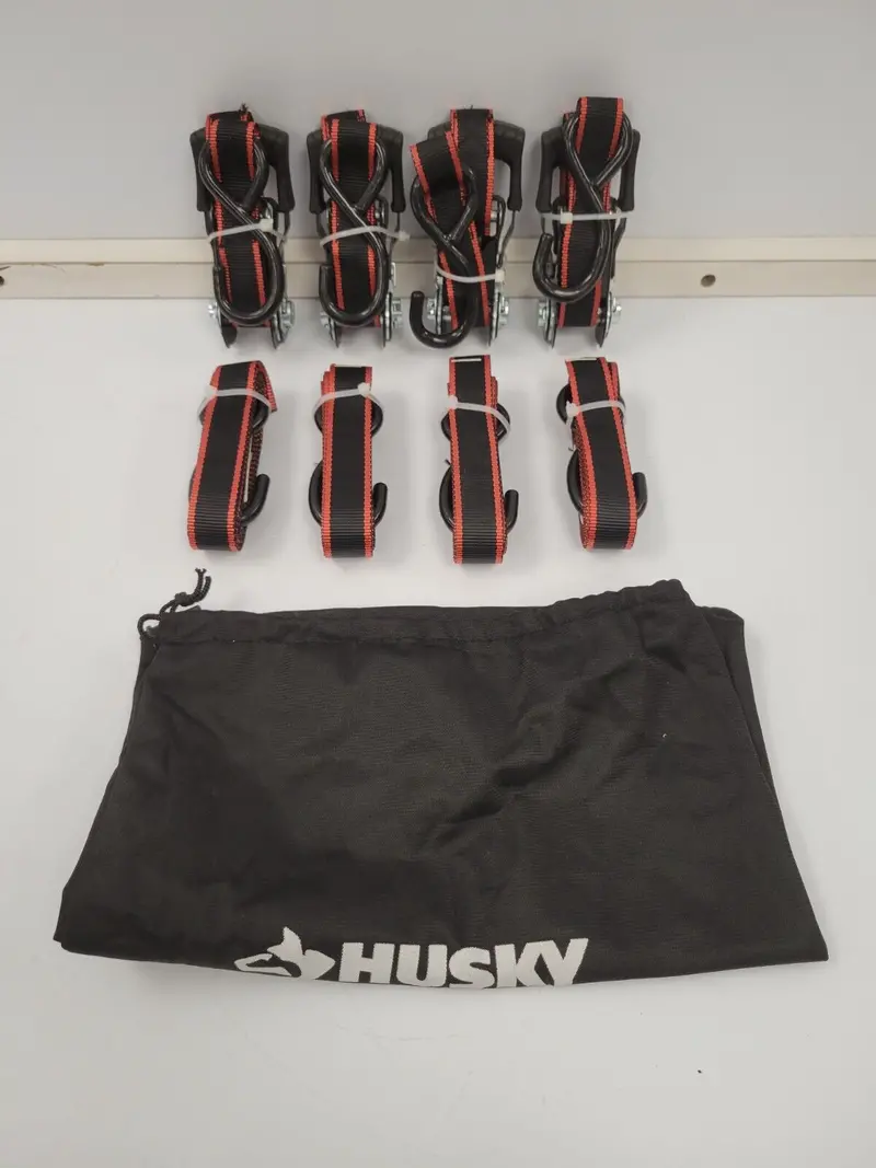 Husky Heavy-Duty Ratchet Straps – 12-Pack (71344-12) 1