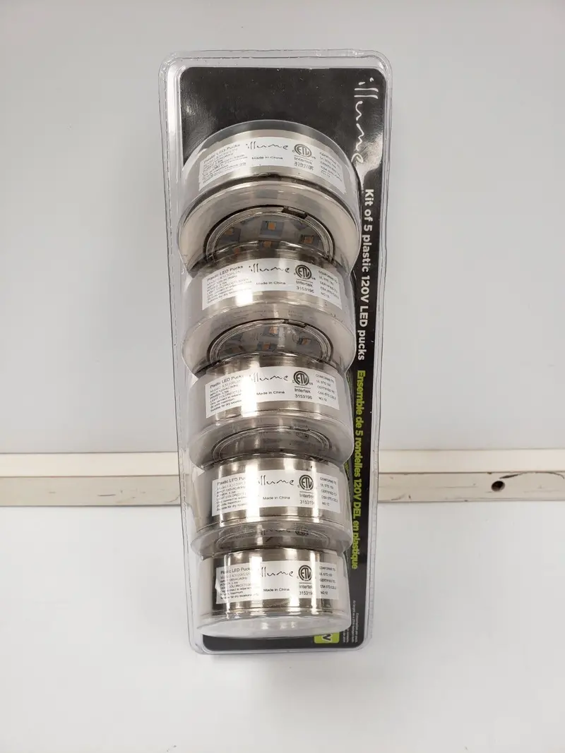 Illume I-K5120Plsn Led Puck Light – Dimmable 3-Watt Low-Profile Under-Cabinet Lighting 1