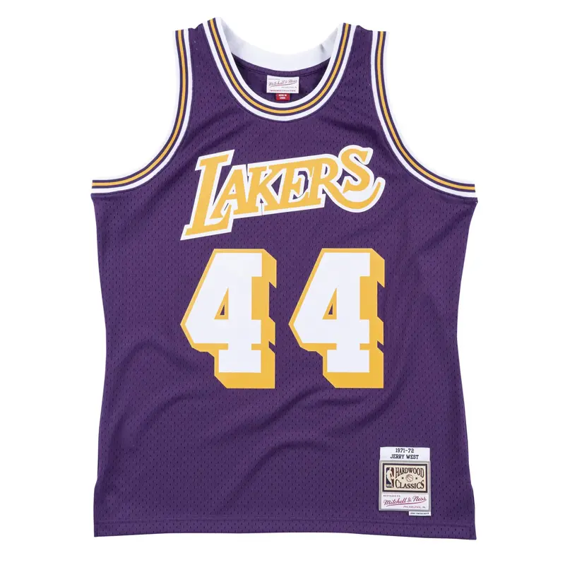 Jerry West Hardwood Classics Swingman Jersey – Purple 1