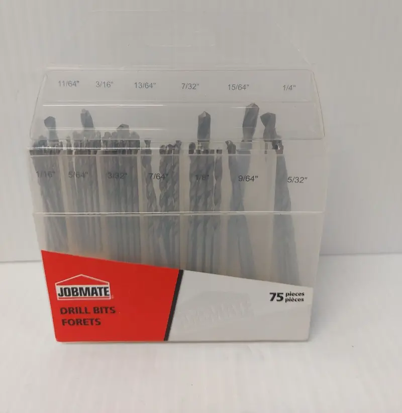 Job Mate 75-Piece Drill Bit Set – High-Speed Steel Collection 1