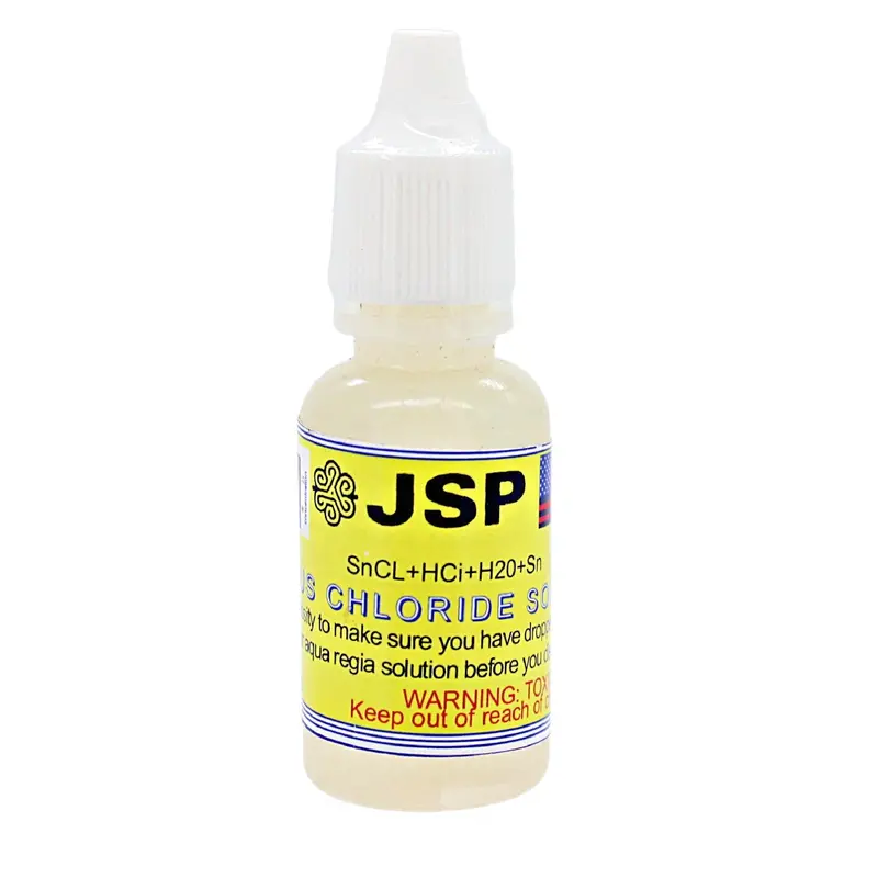 Jsp Stannous Chloride Refining Solution – Pre-Mixed 15Ml Sncl₂ Acid (99%+) For Gold Recovery & Assay 1