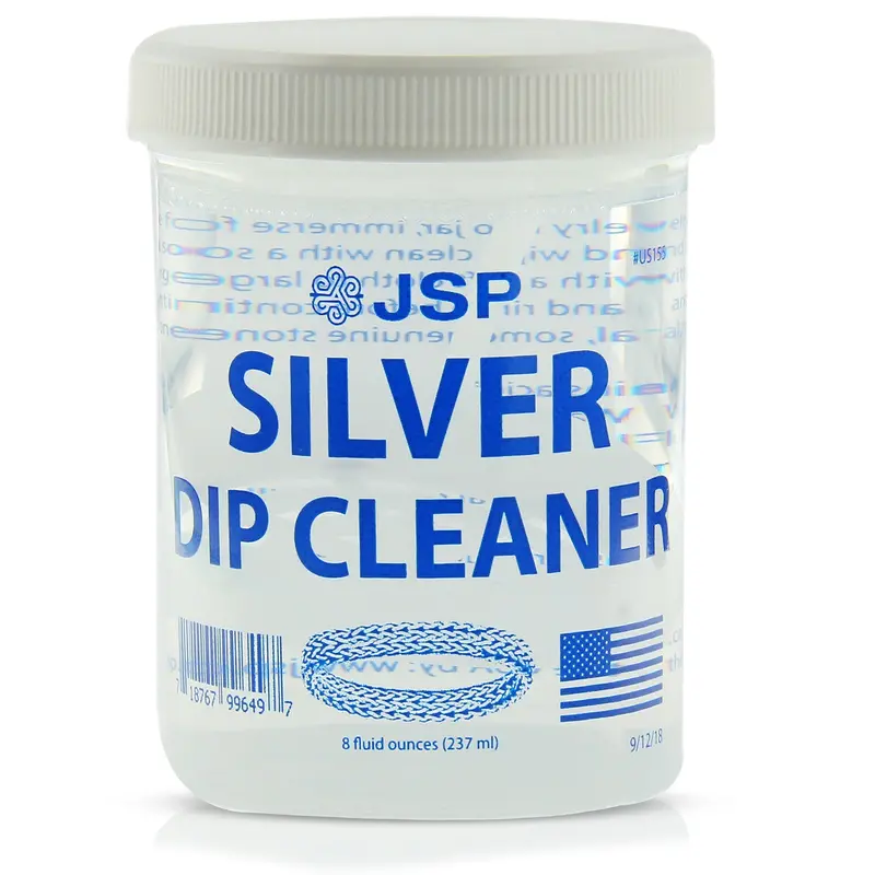 Jsp Sterling Silver Tarnish Remover Dip – 8 Oz Cleaning Solution For 925 Jewelry 1