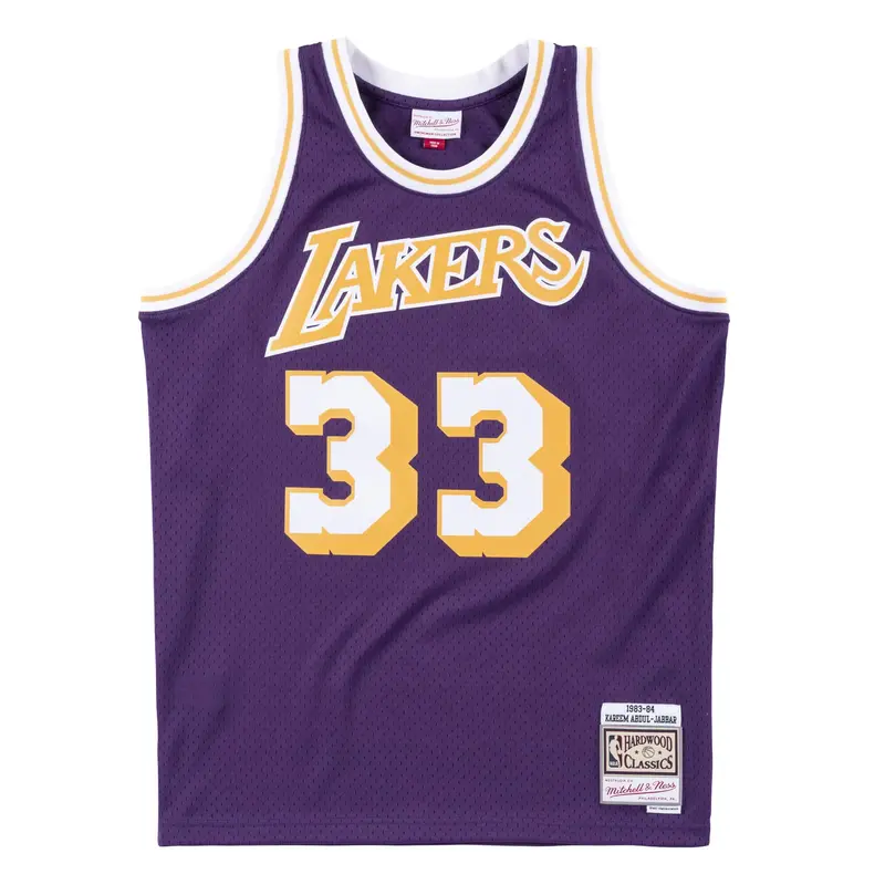 Kareem Abdul-Jabbar Hardwood Classics Swingman Jersey – Purple 1