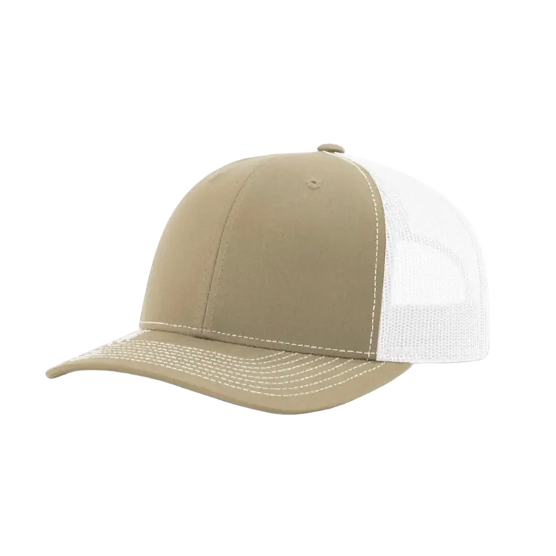 Khaki And White Structured Snapback 1