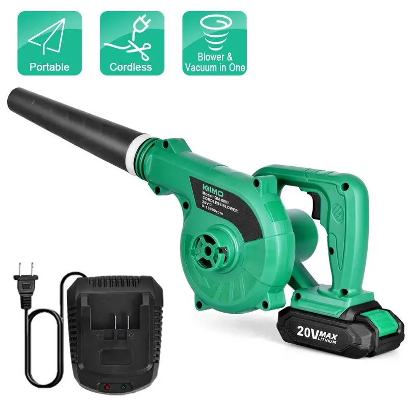 Kimo 20V Cordless 2-In-1 Sweeper & Vacuum — 2.0Ah Battery, Dust & Debris Removal 1
