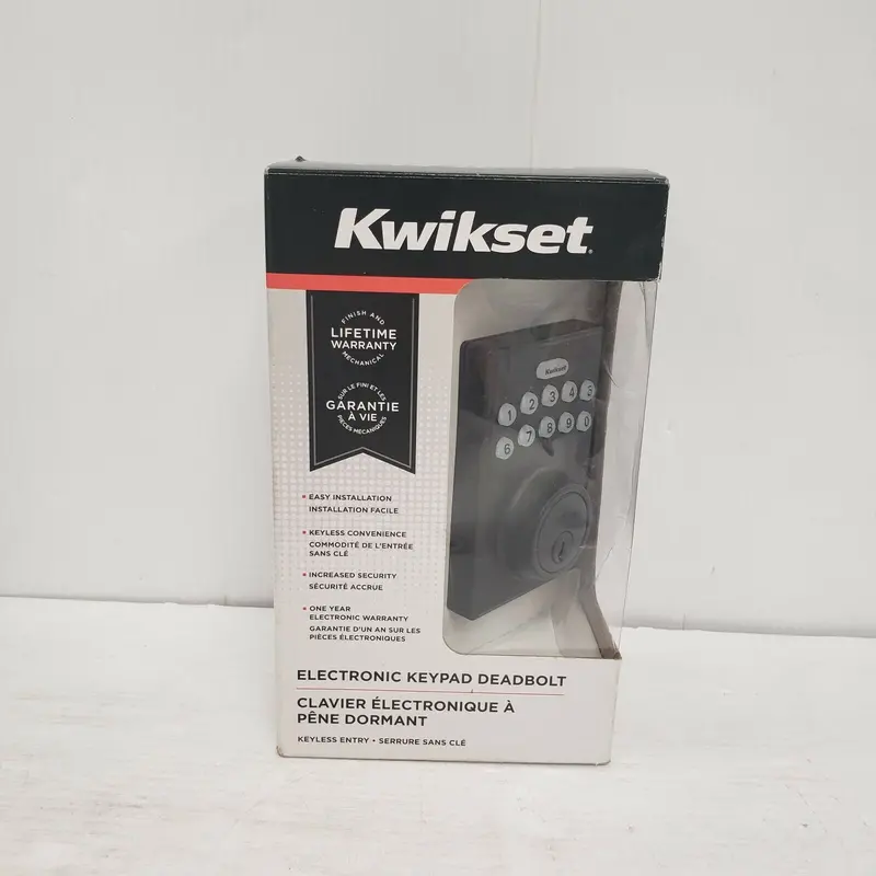 Kwikset 92640 Smartkey Electronic Keypad Deadbolt – Secure Entry Lock 1