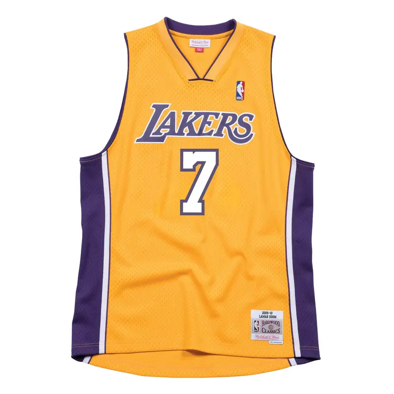 Lamar Odom 2000S Lakers Gold Swingman Jersey – Mitchell & Ness Hardwood Classics 1