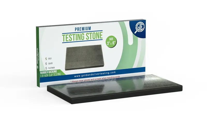 Large 3" X 6" Premium Black Touchstone For Acid Testing Gold, Silver, Platinum & Palladium Jewelry 1