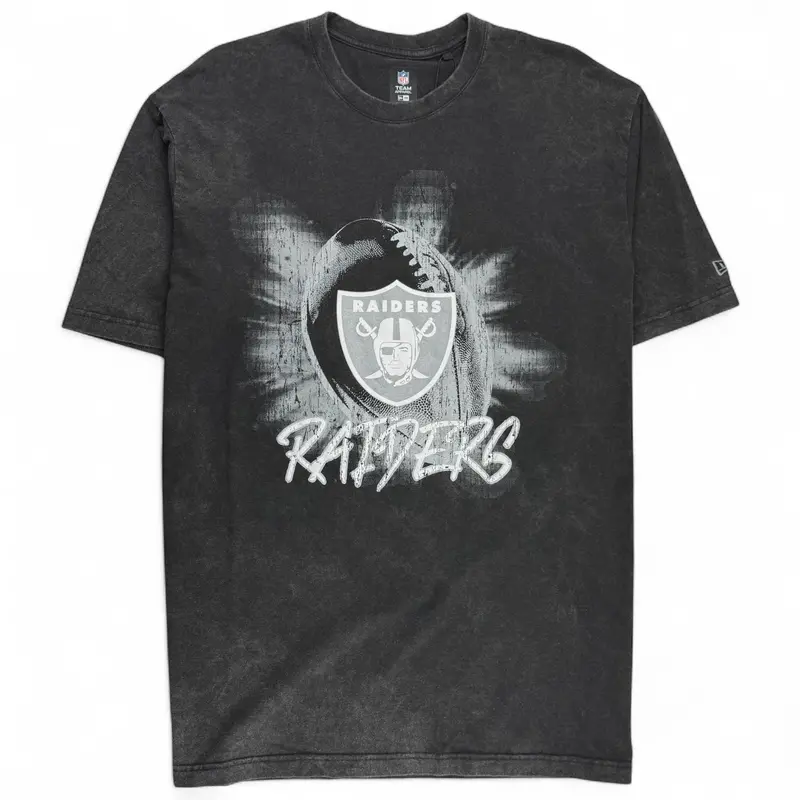 Las Vegas Raiders Acid Wash Graphic T-Shirt 1