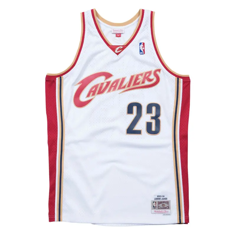 Lebron James Cleveland Cavaliers White Swingman Jersey – Mitchell & Ness Hardwood Classics 1