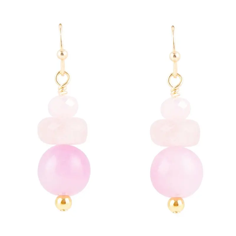 Lilac Jade Dangle Earrings With Minimalist Design 1