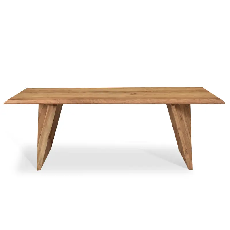 Live Edge Angled-Leg Coffee Table In Solid Wood 1