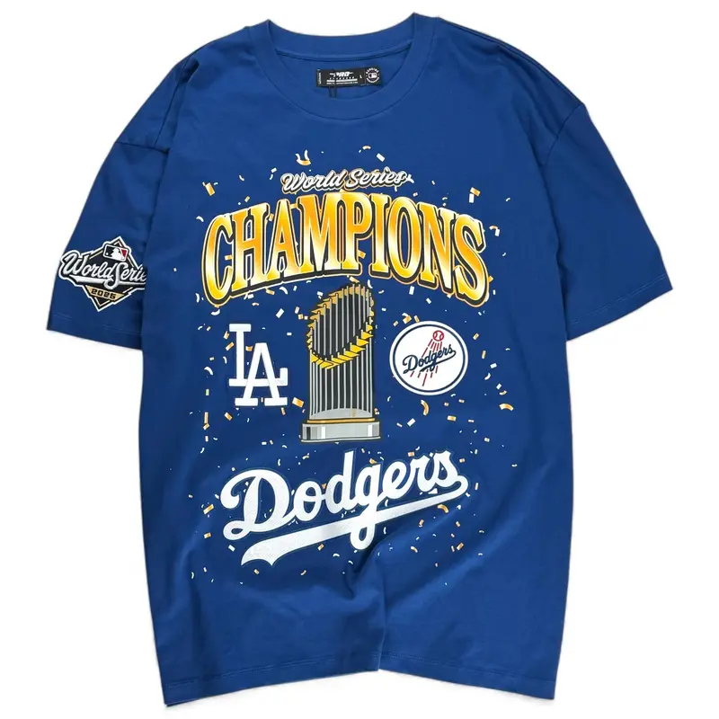 Los Angeles Dodgers 2025 World Series Champions Classic Fit T-Shirt – Navy Blue 1