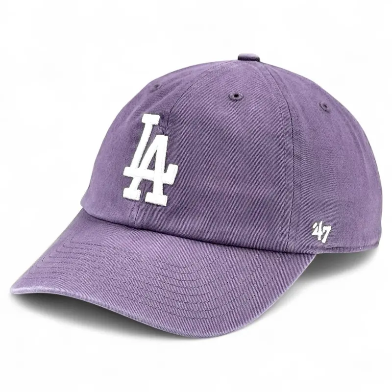 Los Angeles Dodgers 47 Clean Up Cap – Iris Purple 1
