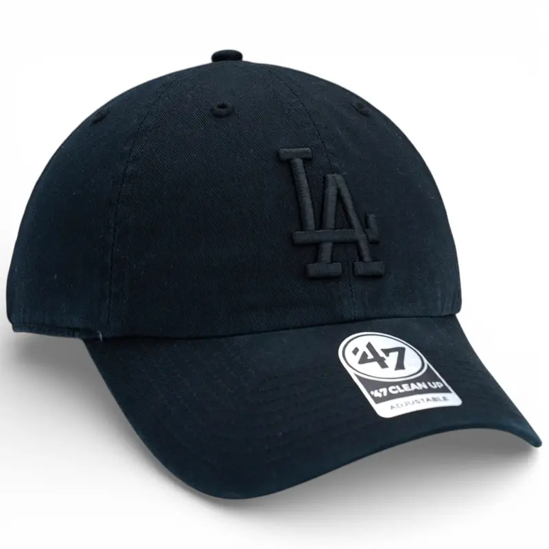 Los Angeles Dodgers 47 Clean Up Cap – Sleek Black-On-Black 1