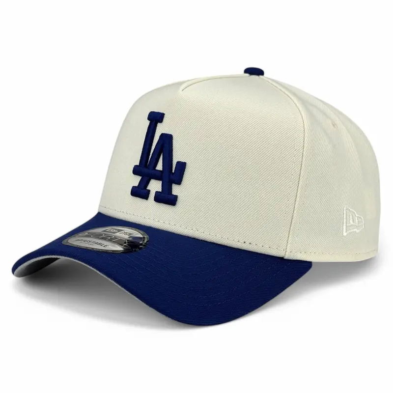 Los Angeles Dodgers Chrome White & Dark Royal A-Frame Snapback – New Era 9Forty 1