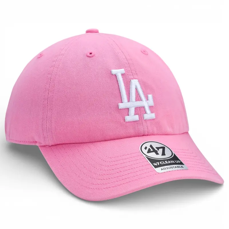 Los Angeles Dodgers Clean Up Cap – Rose Pink By 47 Brand 1