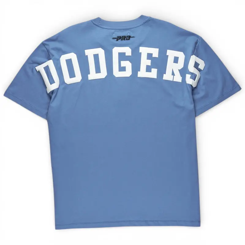 Los Angeles Dodgers Denim Blue Wingspan Cotton Jersey T-Shirt 1