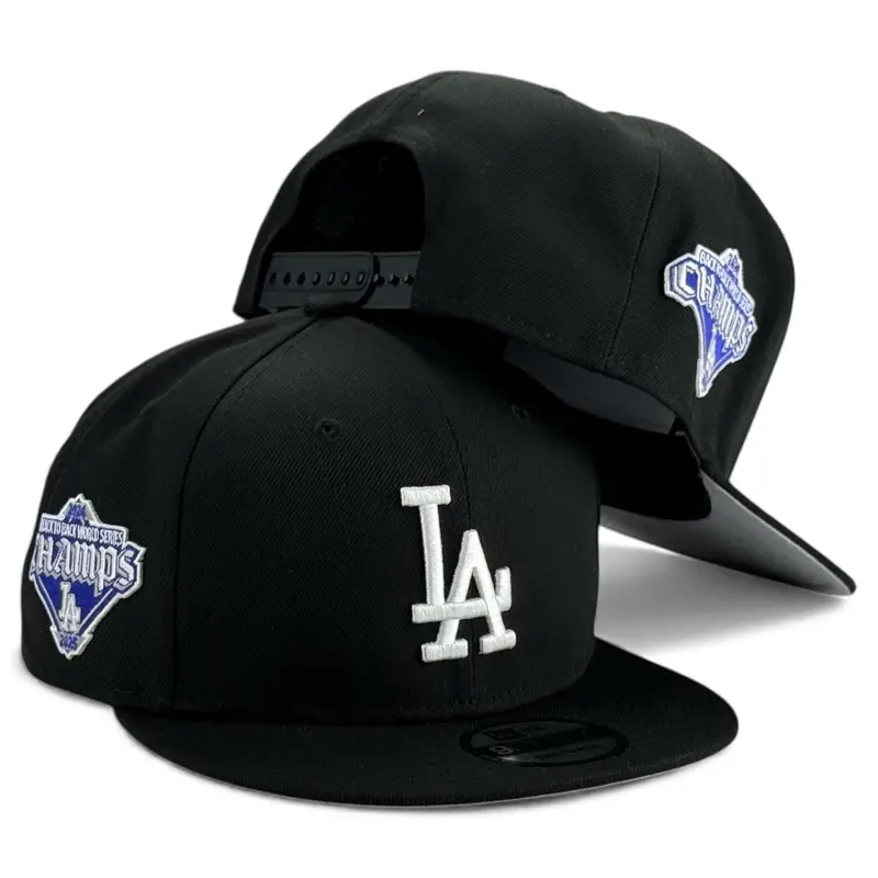 Los Angeles Dodgers Diamond 2025 World Series 9Fifty Snapback – Black Team Hat 1