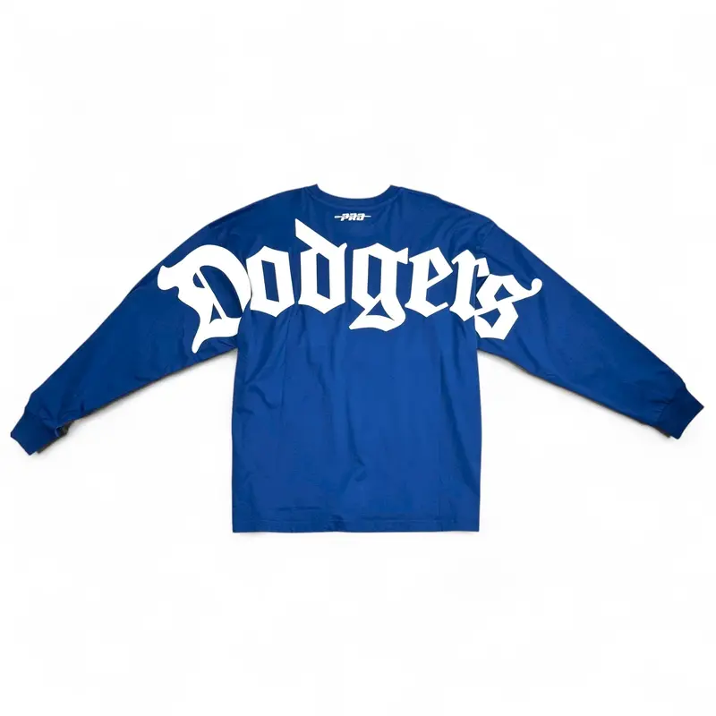 Los Angeles Dodgers Dodgerland Long Sleeve Tee – Wingspan Pro Standard In Royal 1