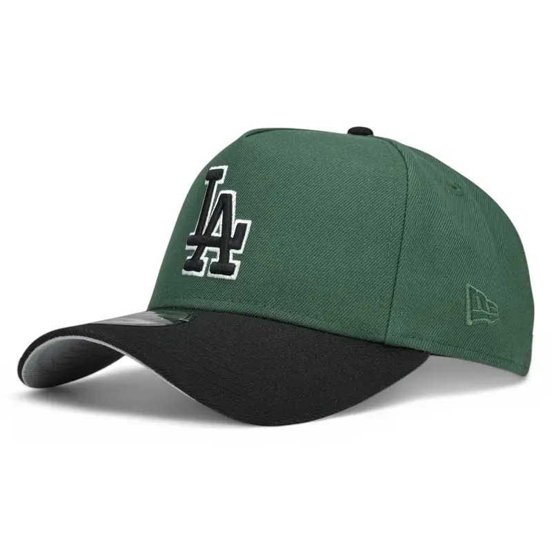 Los Angeles Dodgers Green And Black 9Forty A-Frame Snapback Hat By New Era 1